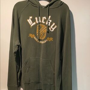Lucky Brand Olive Hoodie with Logo